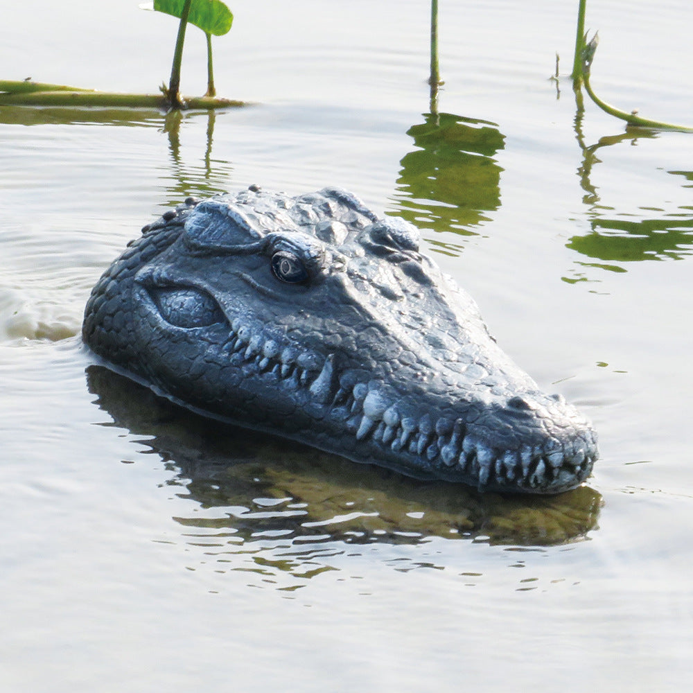 RC Crocodile Head Boat Realistic Remote Control Water Racing Toy for Kids with High-Speed Movement