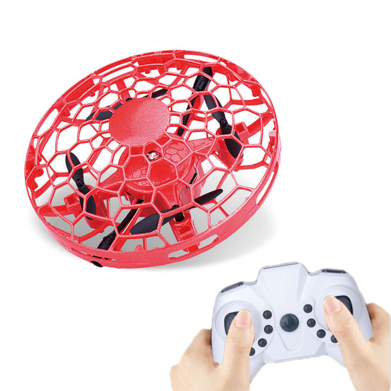 Mini UFO Flying Drone Infrared Induction RC Helicopter Toy with Hand Sensor Control & Auto Hover for Kids
