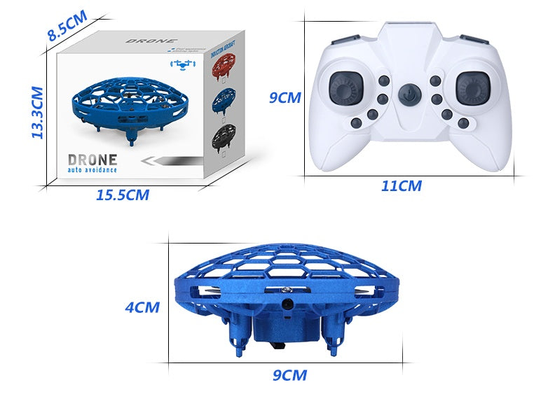 Mini UFO Flying Drone Infrared Induction RC Helicopter Toy with Hand Sensor Control & Auto Hover for Kids