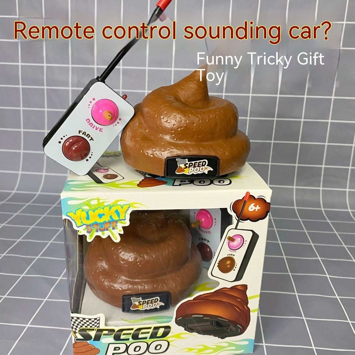 Remote Control Prank Toy Funny Moving Gag Gift Novelty Joke RC Surprise Toy for Parties & Gifts