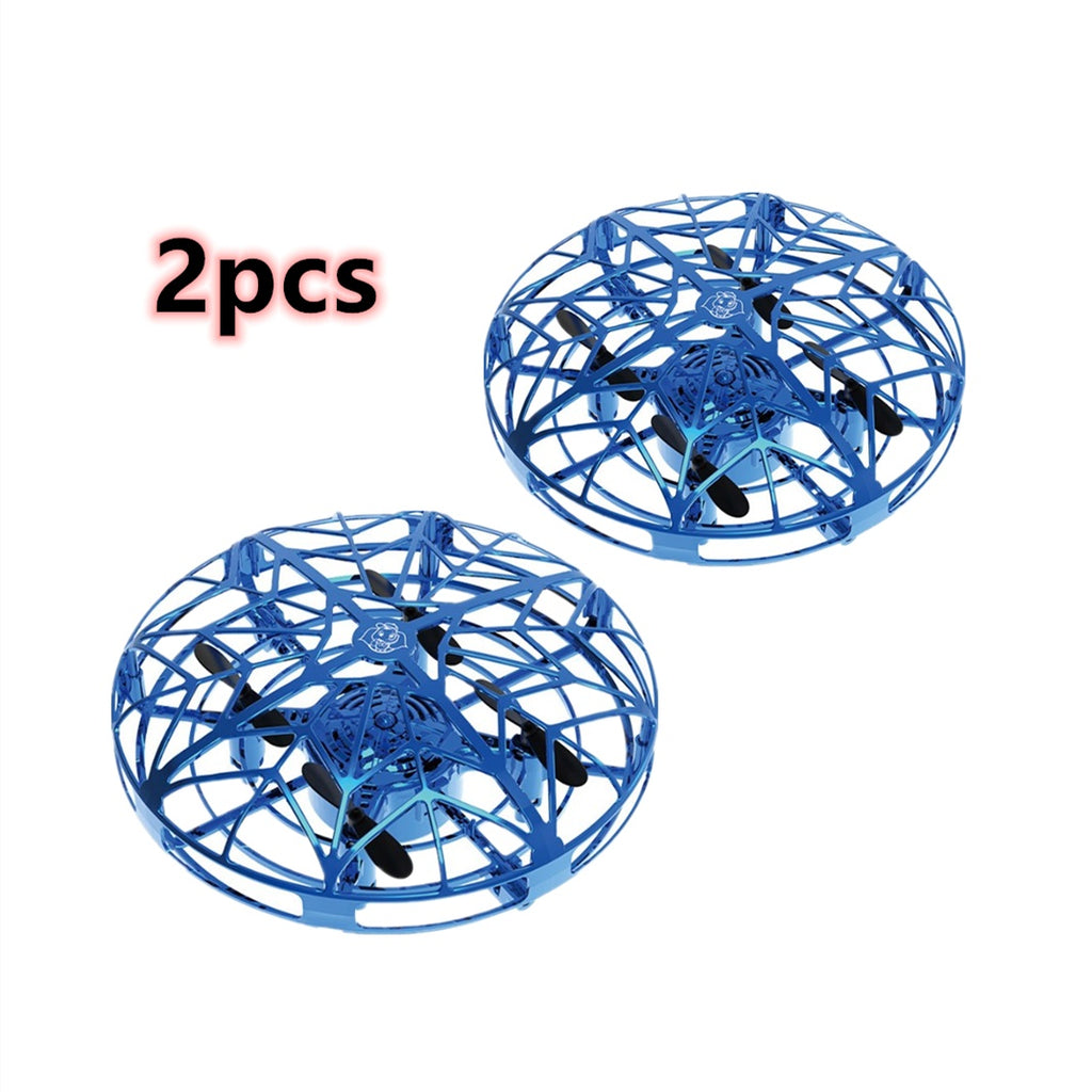 Mini UFO Flying Drone Infrared Induction RC Helicopter Toy with Hand Sensor Control & Auto Hover for Kids
