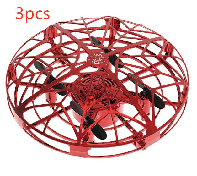 Mini UFO Flying Drone Infrared Induction RC Helicopter Toy with Hand Sensor Control & Auto Hover for Kids