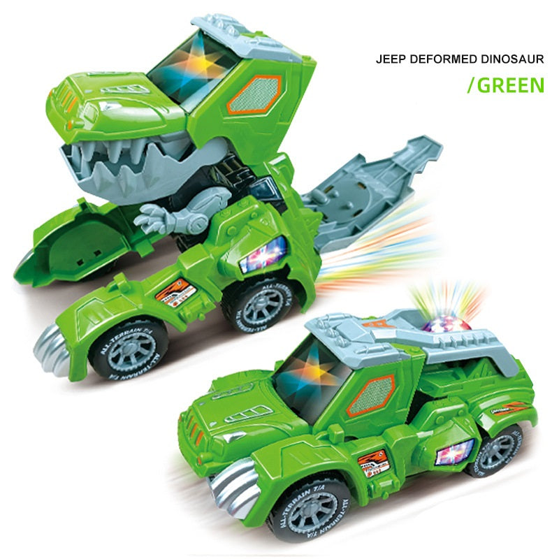Electric Transforming RC Car Toy Shape-Shifting Remote Control Stunt Vehicle with Fast Action Driving