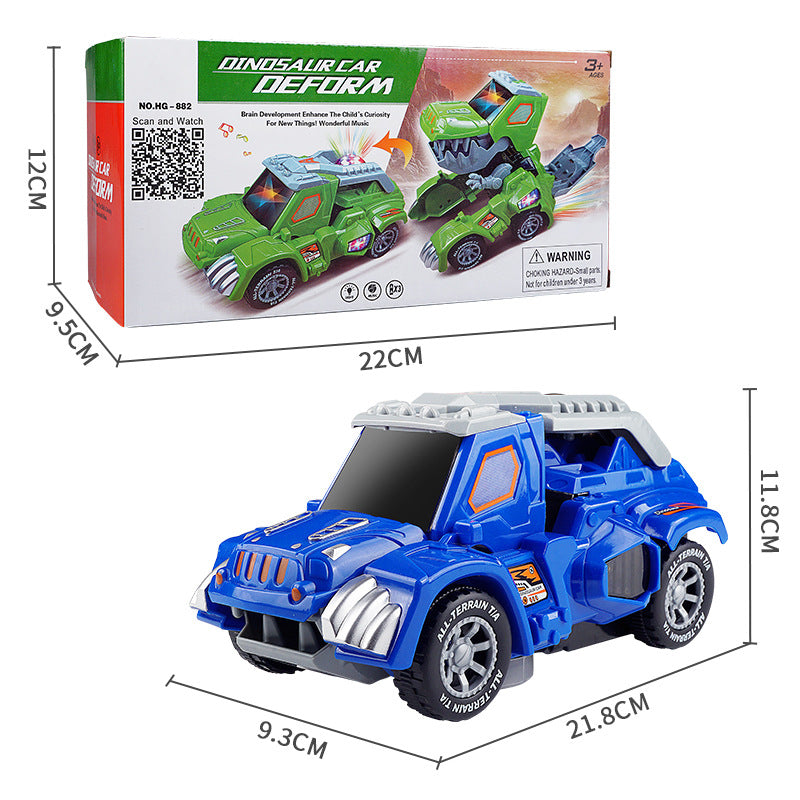 Electric Transforming RC Car Toy Shape-Shifting Remote Control Stunt Vehicle with Fast Action Driving